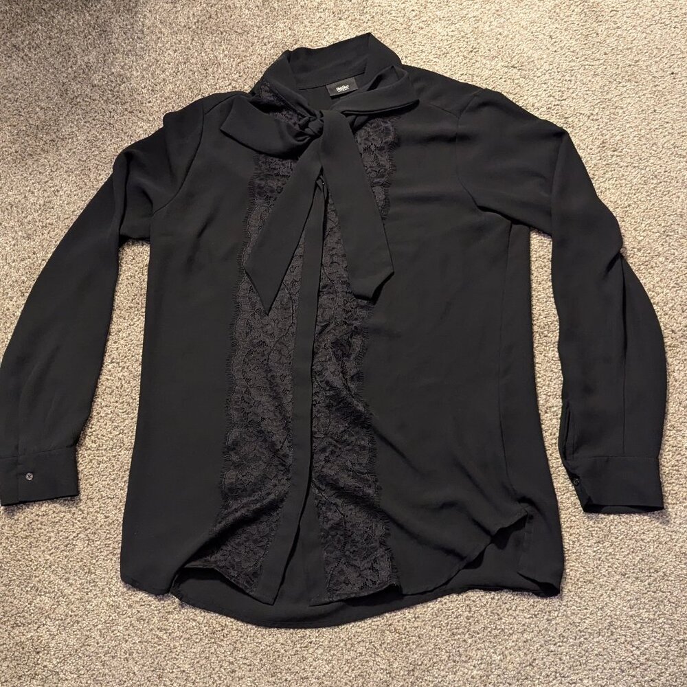 Romantic Goth Black Blouse